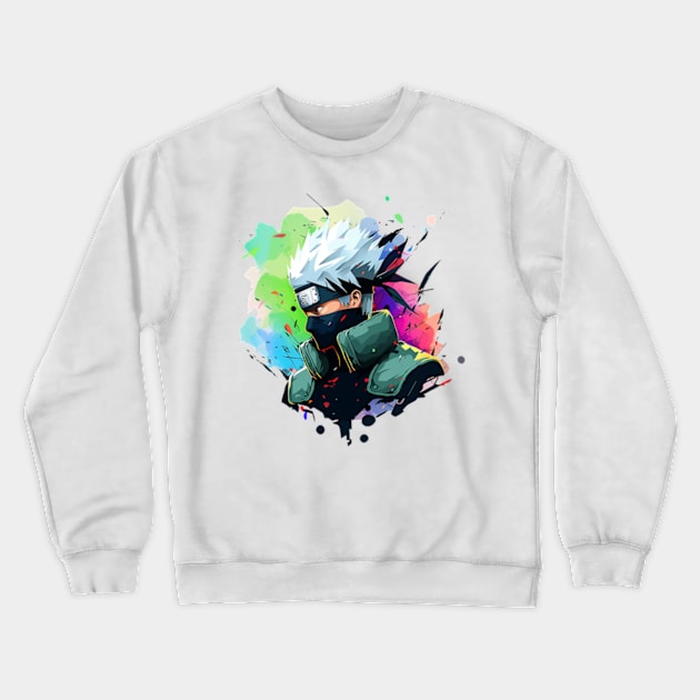 kakashi Crewneck Sweatshirt by sample the dragon